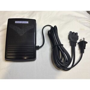 Unbranded Sewing Machine Foot Pedal OS Black Excellent 3-Hole Electronic Control